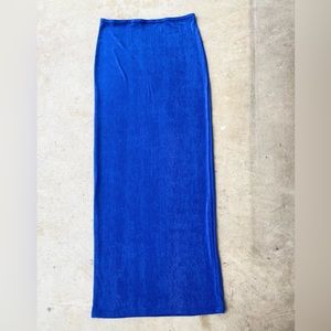 Cobalt Blue Maxi Skirt SIZE L